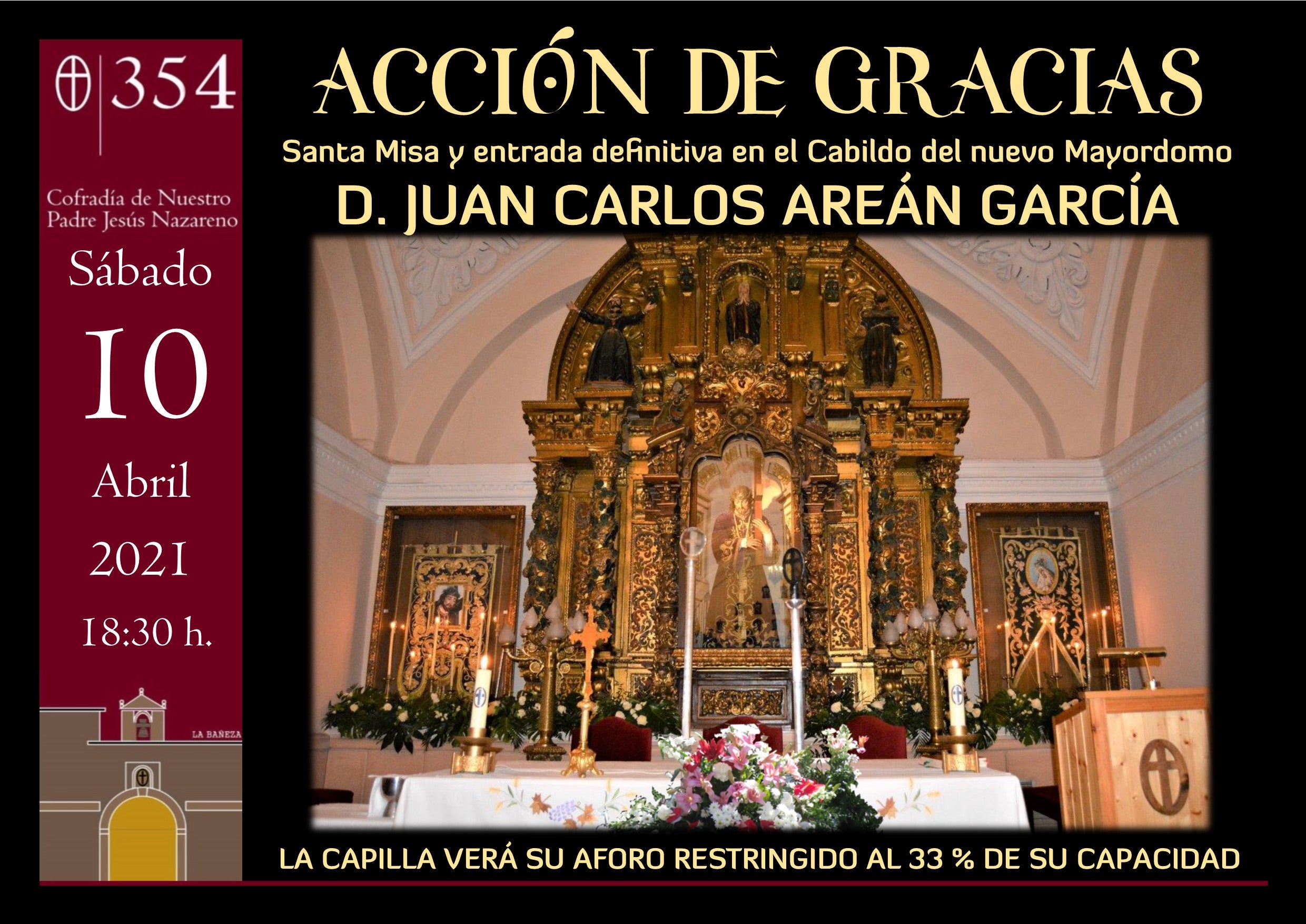La Cofradía de Nuestro Padre Jesús Nazareno de La Bañeza celebra el 10 de abril su misa de acción de gracias