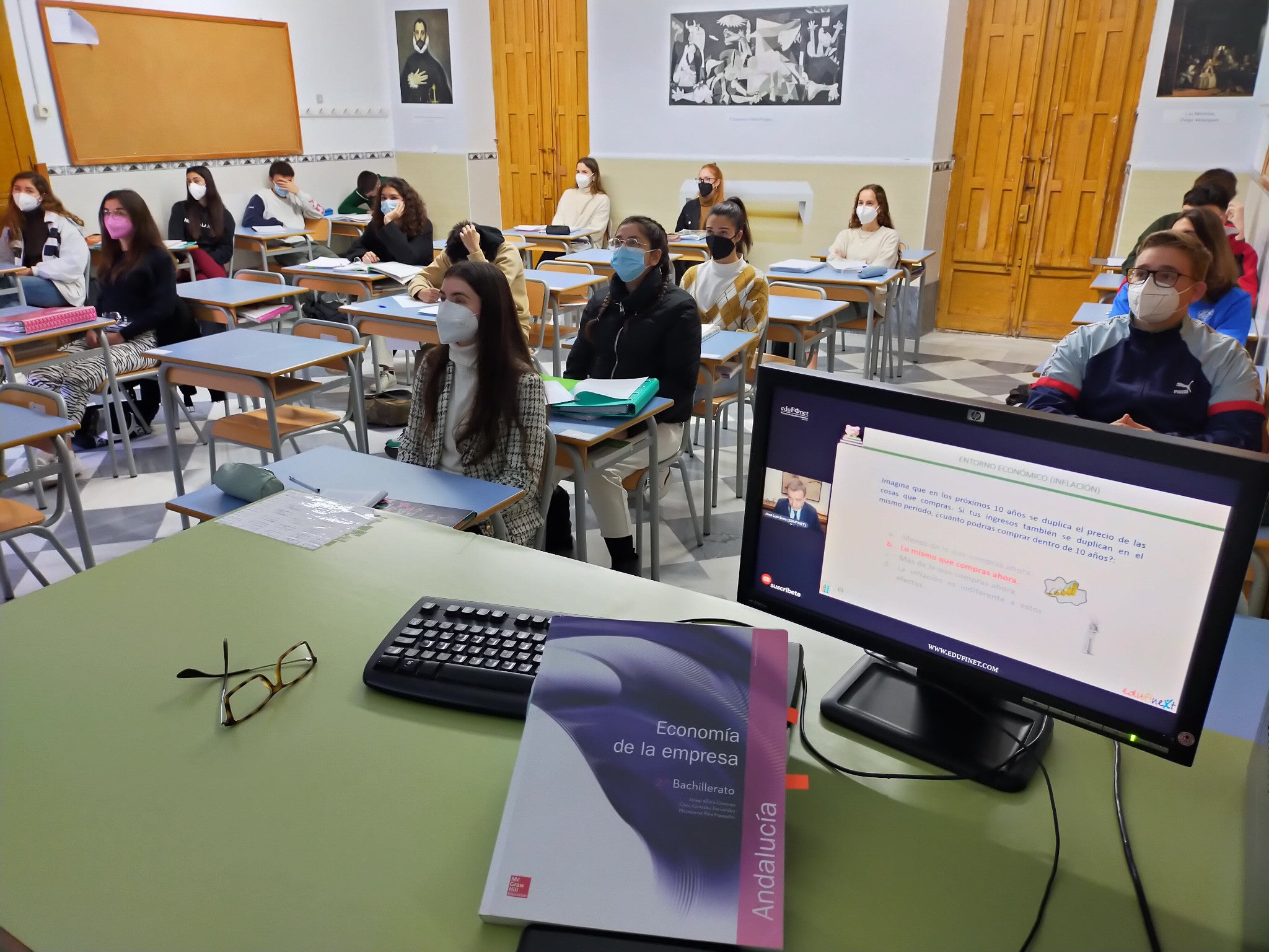 Estudiantes durante las jornadas.