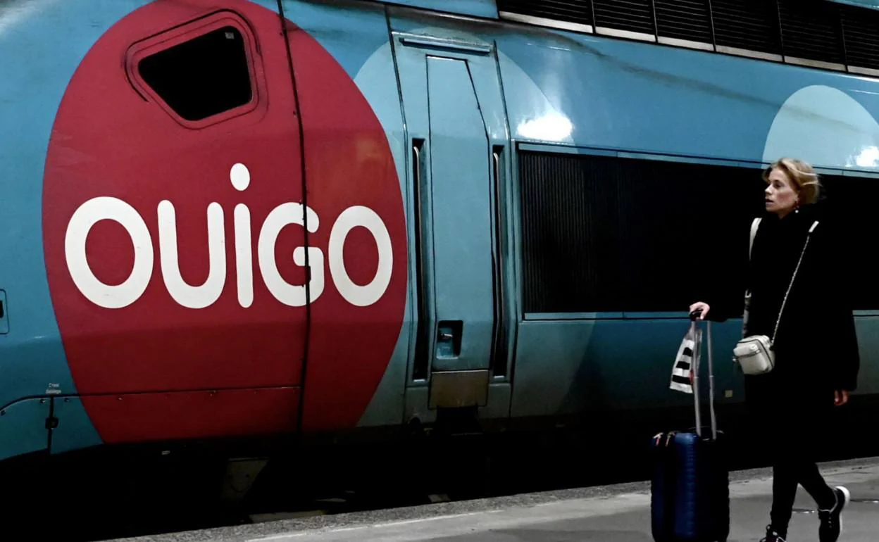 Uno de los trenes franceses de Ouigo. 
