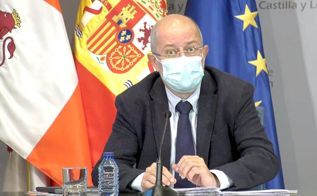 Francisco Igea, este jueves, durante la rueda de prensa.