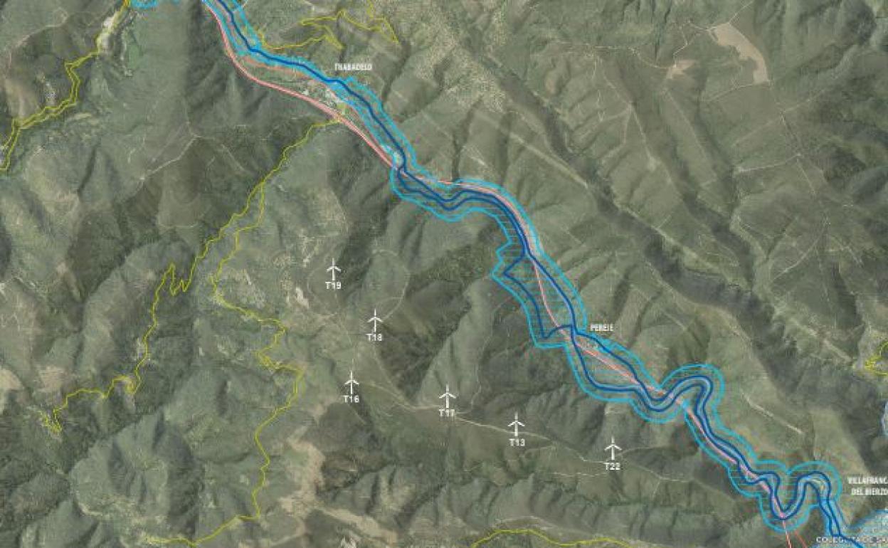 Imagen de la ubicación de los molinos