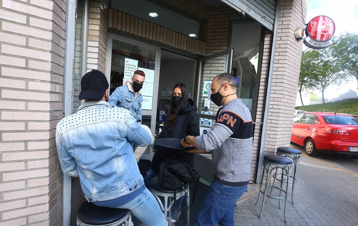 Cierre del interior de la hostelería en Ponferrada.