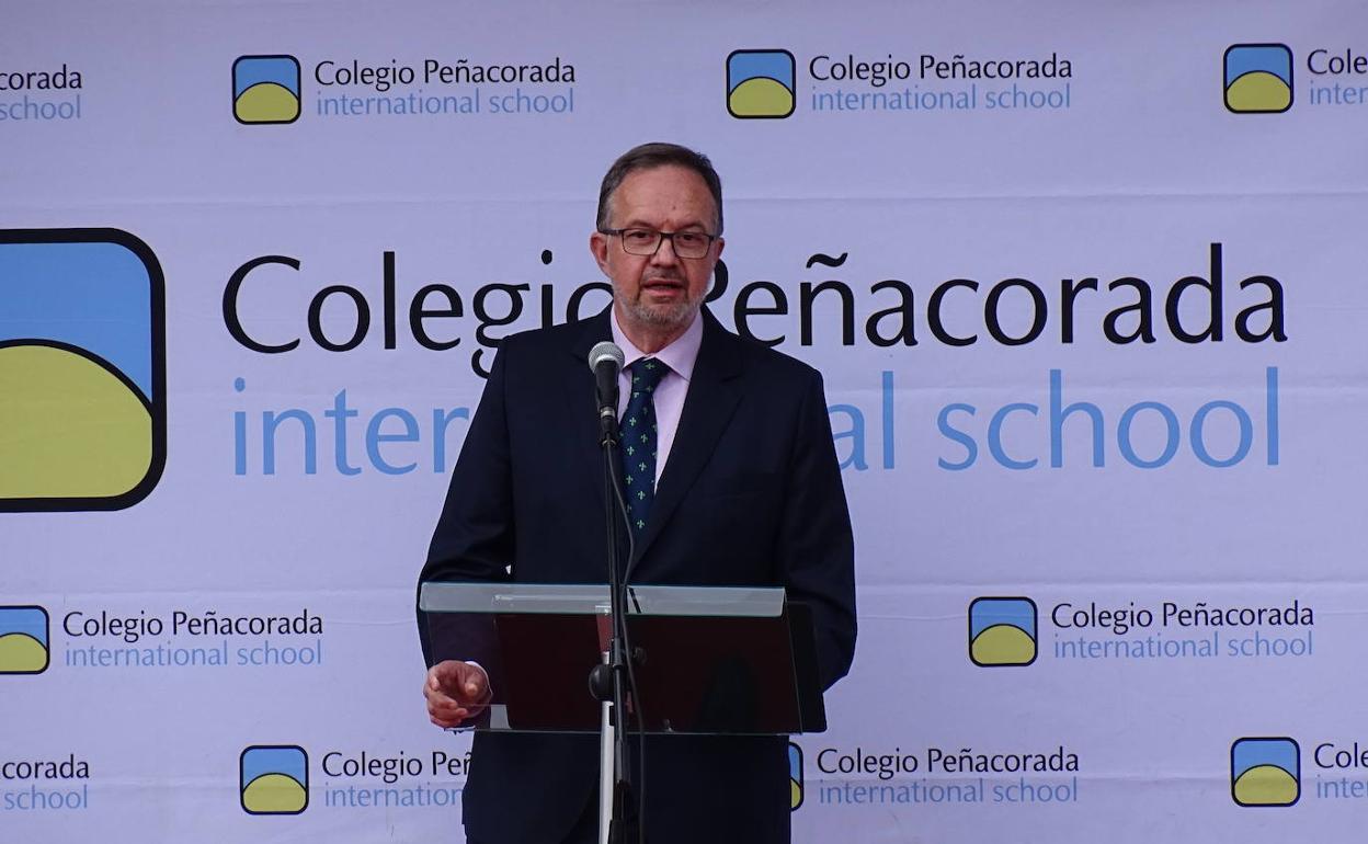 Ignacio Fernández, durante la graduación en el Peñacorada.