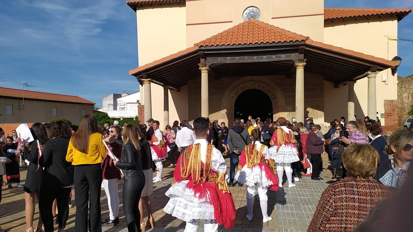 Celebración de la fiesta de Voto en Laguna de Negrillos en 2019