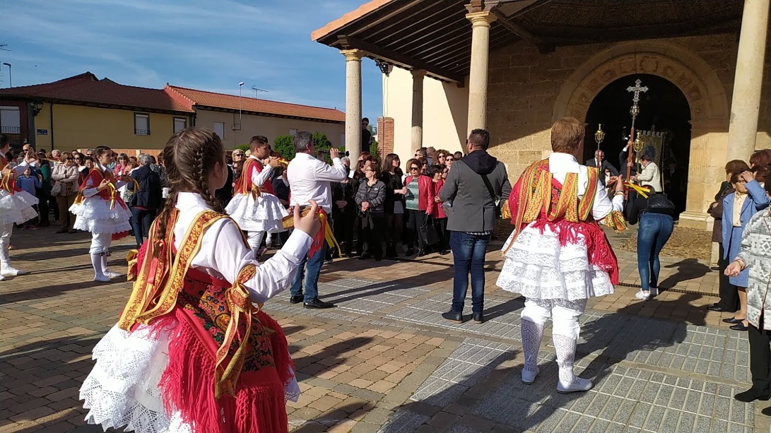 Celebración de la fiesta de Voto en Laguna de Negrillos en 2019