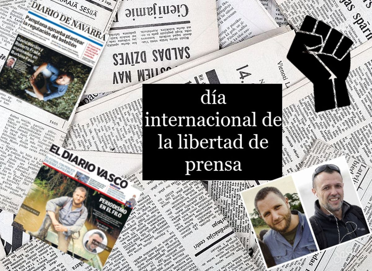 Los estudiantes de Maristas San José realizan un trabajo conmemorativo con motivo del 3 de mayo, 'Día Mundial de la Libertad de Prensa'.