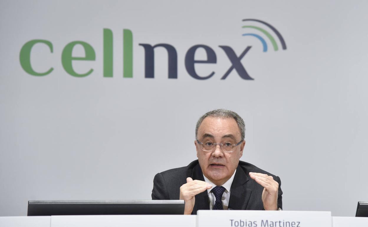 El consejero delegado de Cellnex, Tobías Martínez. 