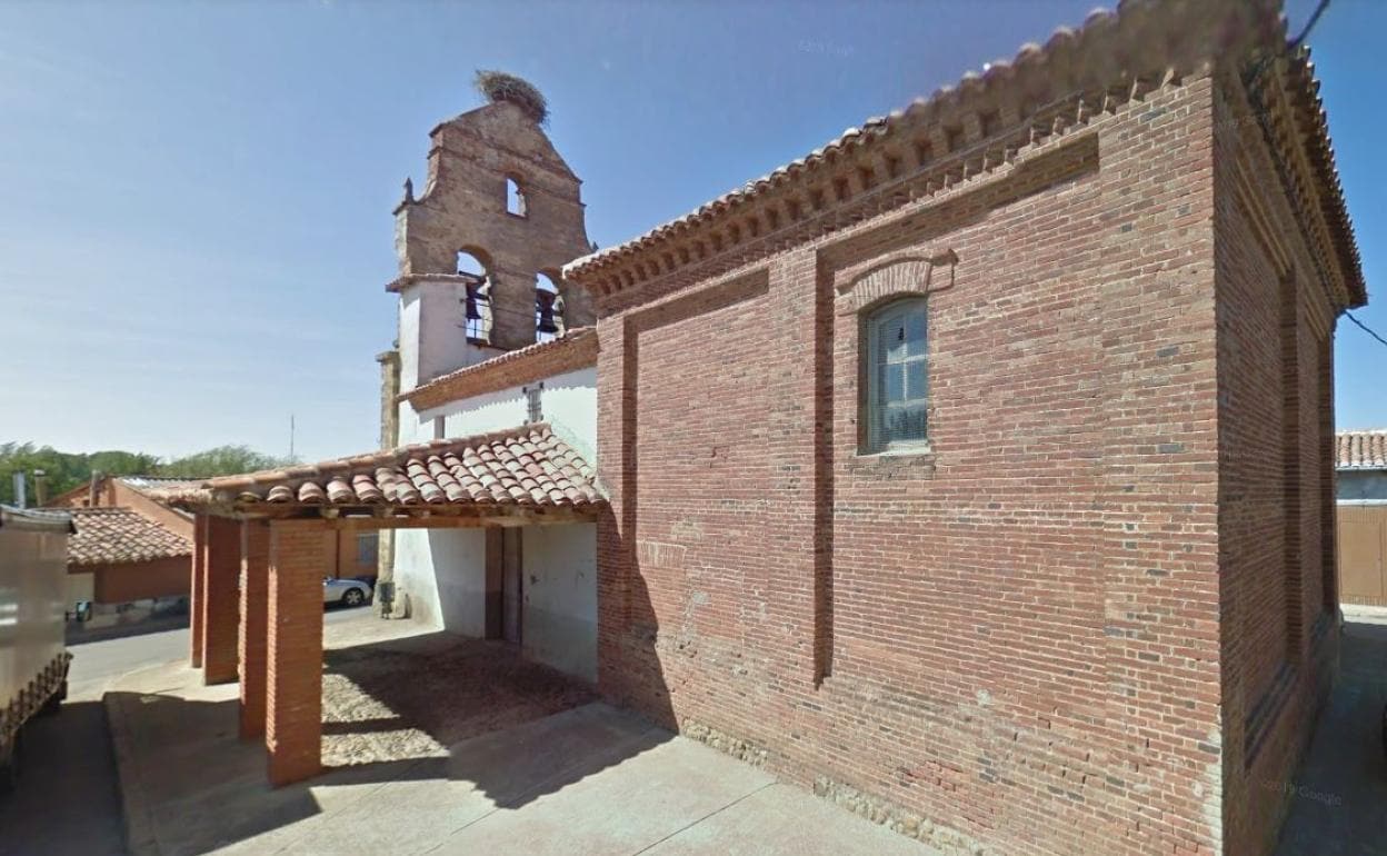 Imagen de la iglesia de la localidad leonesa de Santa Olaja de la Ribera.