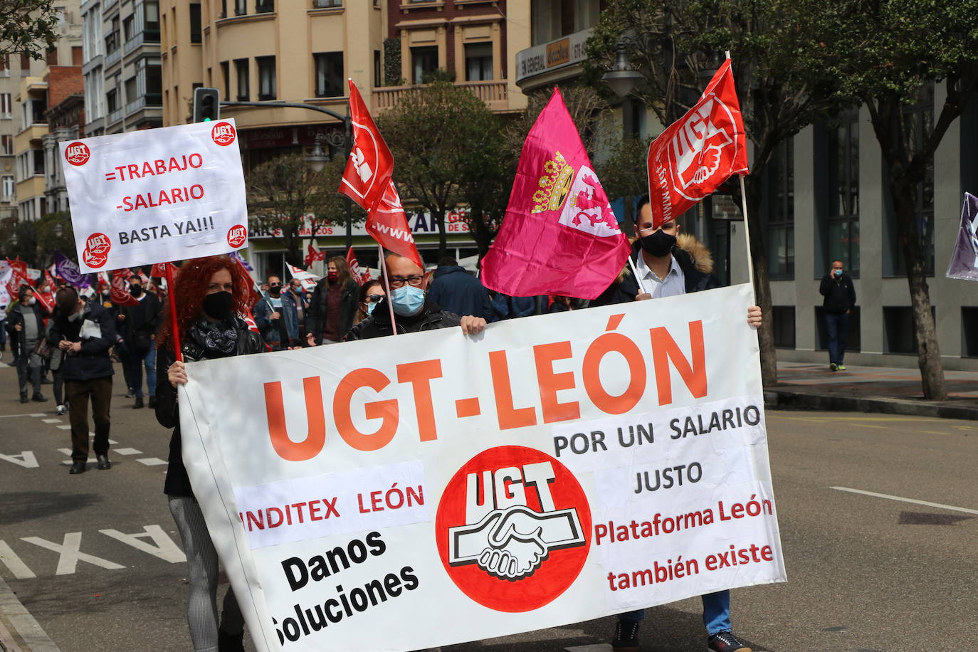 Movilizaciones del Primero de Mayo, Día Internacional del Trabajo, en León.