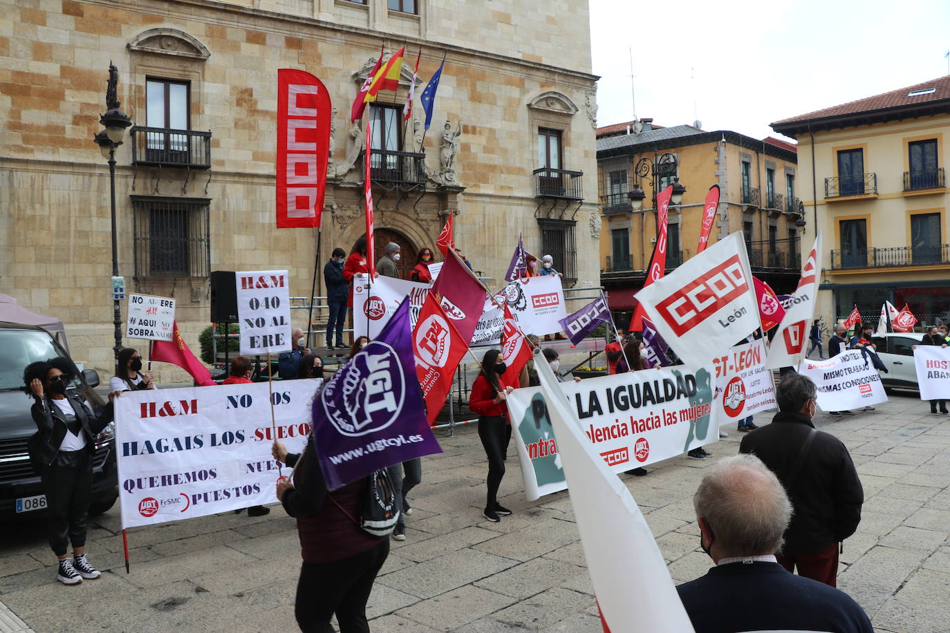 Movilizaciones del Primero de Mayo, Día Internacional del Trabajo, en León.