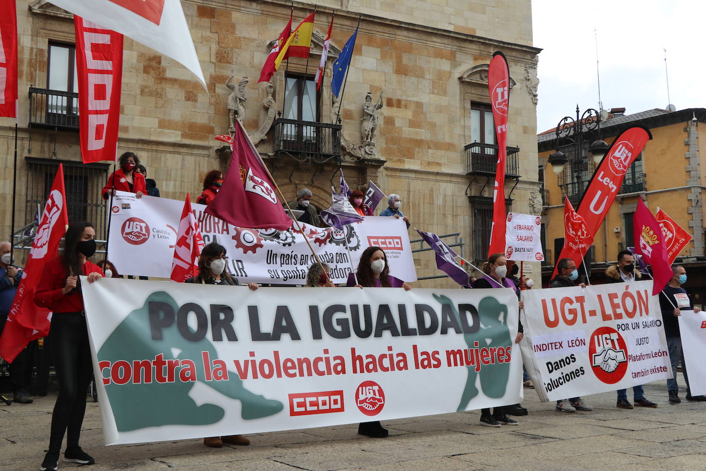 Movilizaciones del Primero de Mayo, Día Internacional del Trabajo, en León.