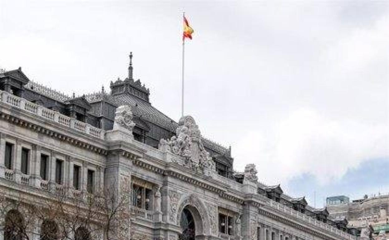 Fachada del Banco de España. 