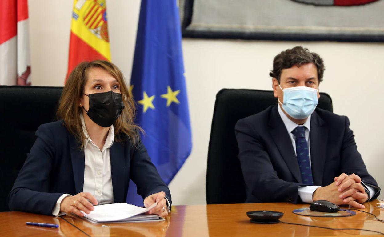 Rocío Lucas, durante rueda de prensa este miércoles. 