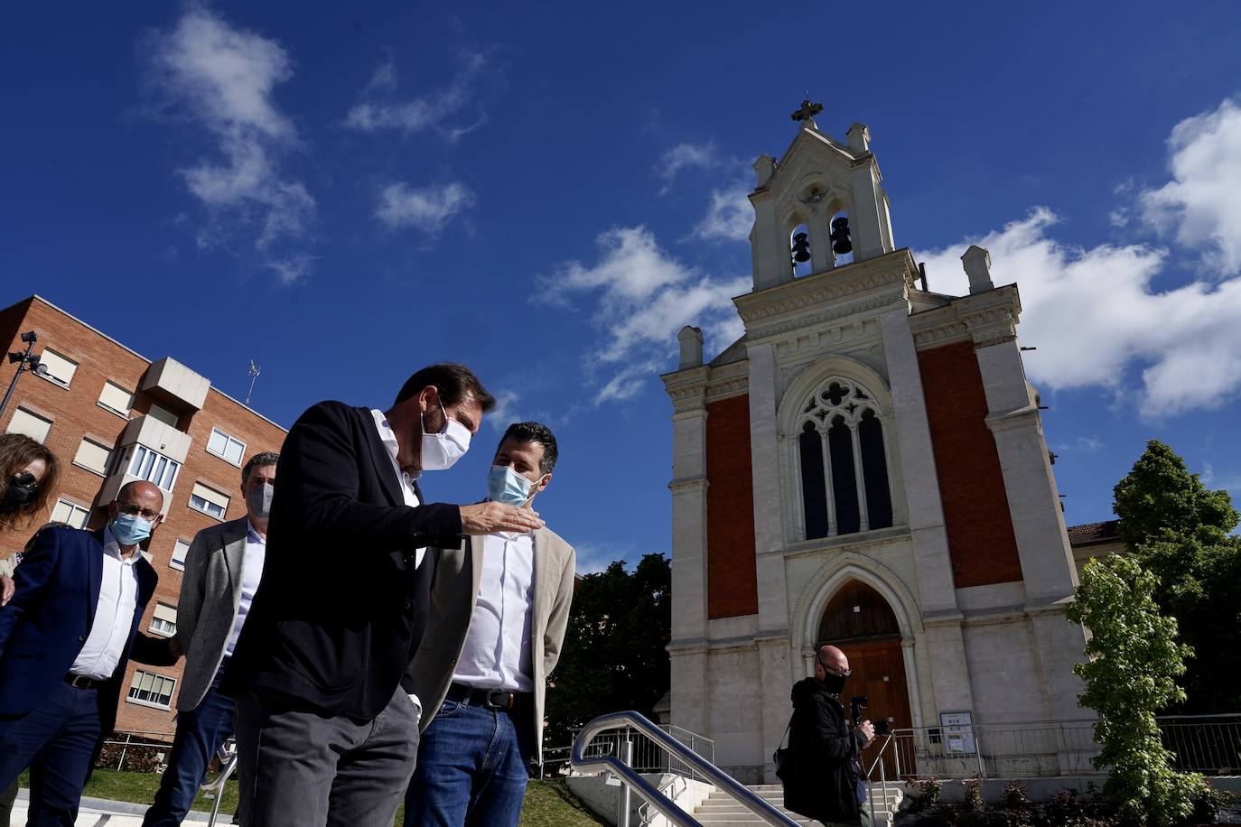 Fotos: El secretario general del PSCyL visita las obras del túnel de Andrómeda