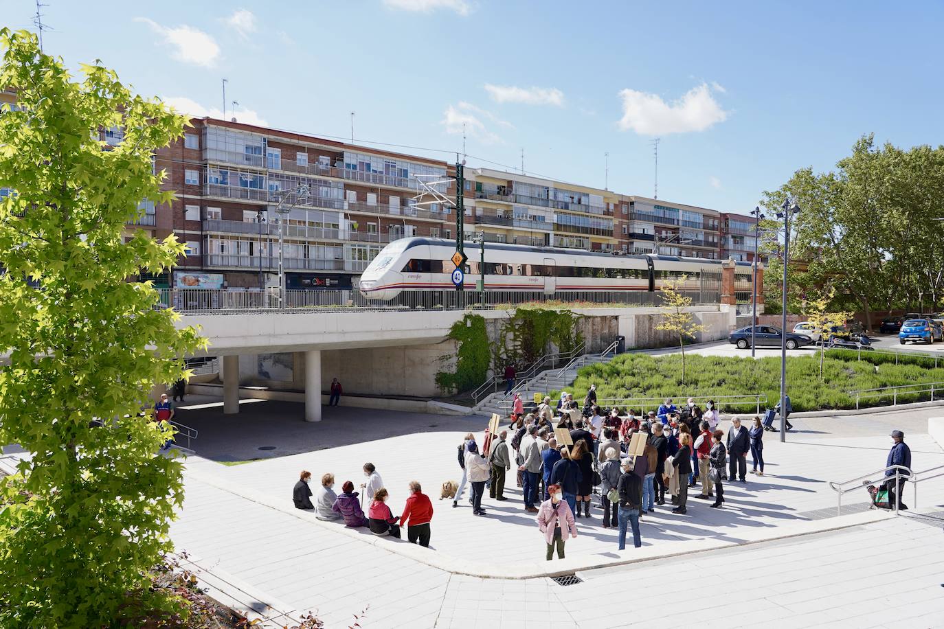 Fotos: El secretario general del PSCyL visita las obras del túnel de Andrómeda