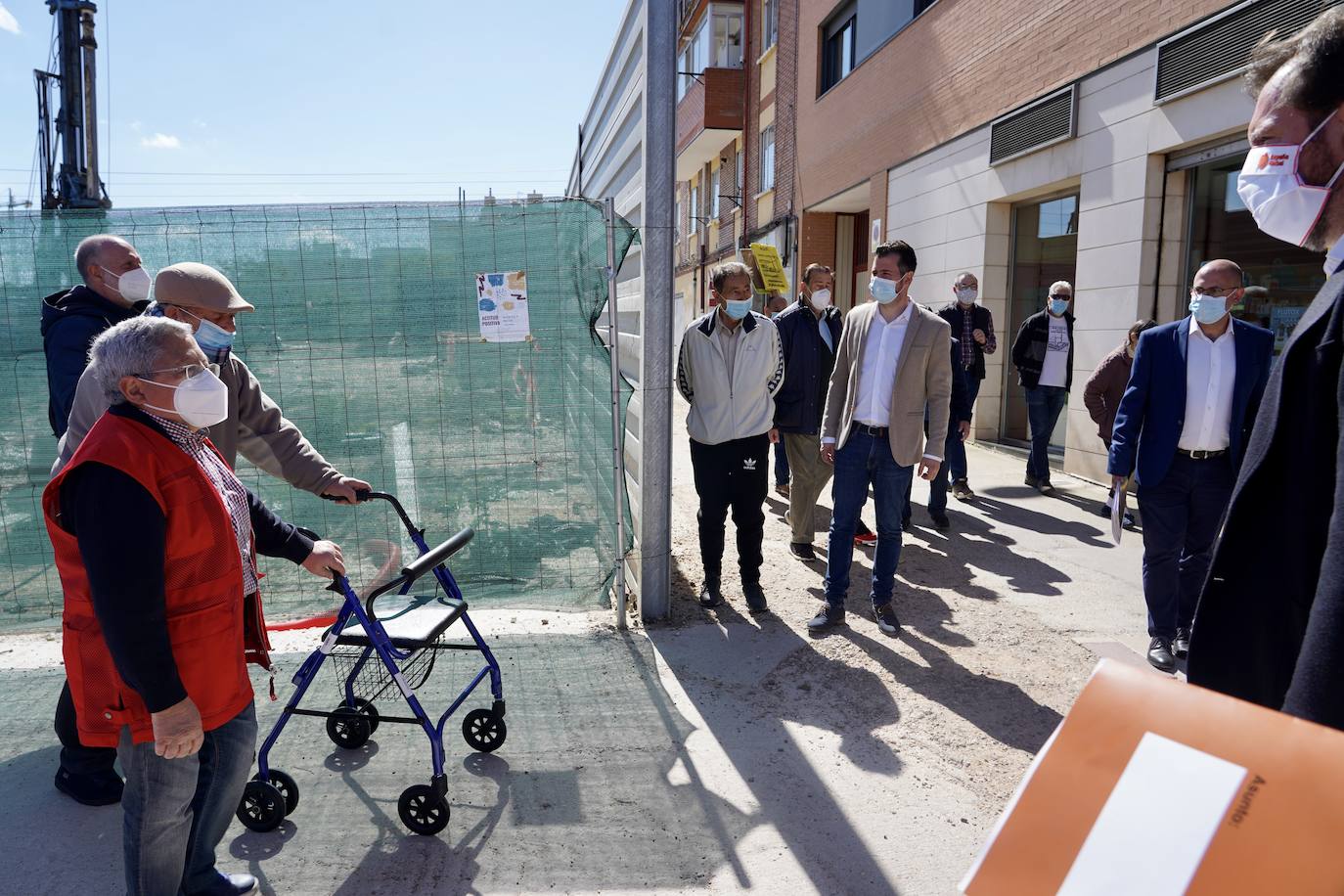 Fotos: El secretario general del PSCyL visita las obras del túnel de Andrómeda