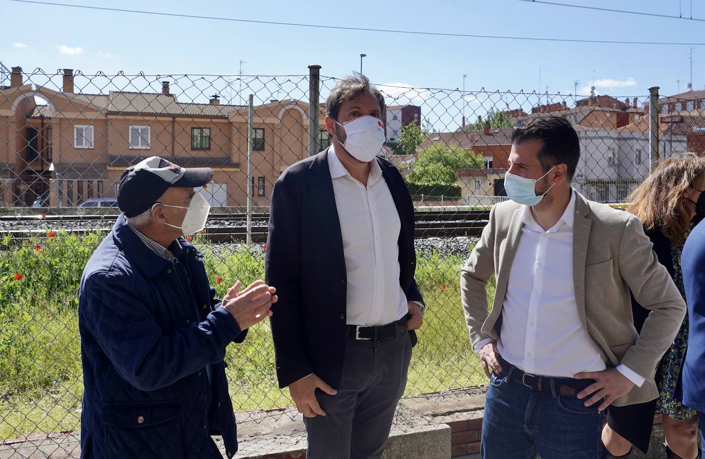 Fotos: El secretario general del PSCyL visita las obras del túnel de Andrómeda