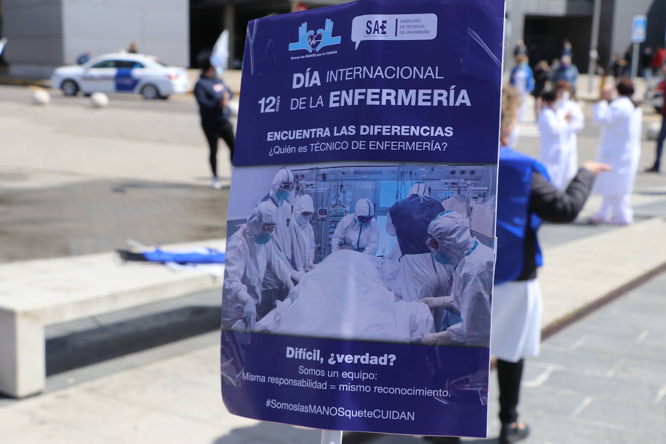 Los técnicos de enfemería leoneses reclaman que se les considere como parte del colectivo de enfermería.