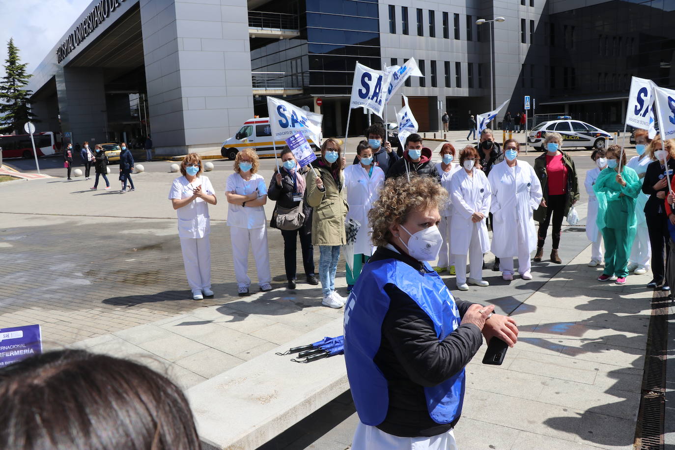 Los técnicos de enfemería leoneses reclaman que se les considere como parte del colectivo de enfermería.