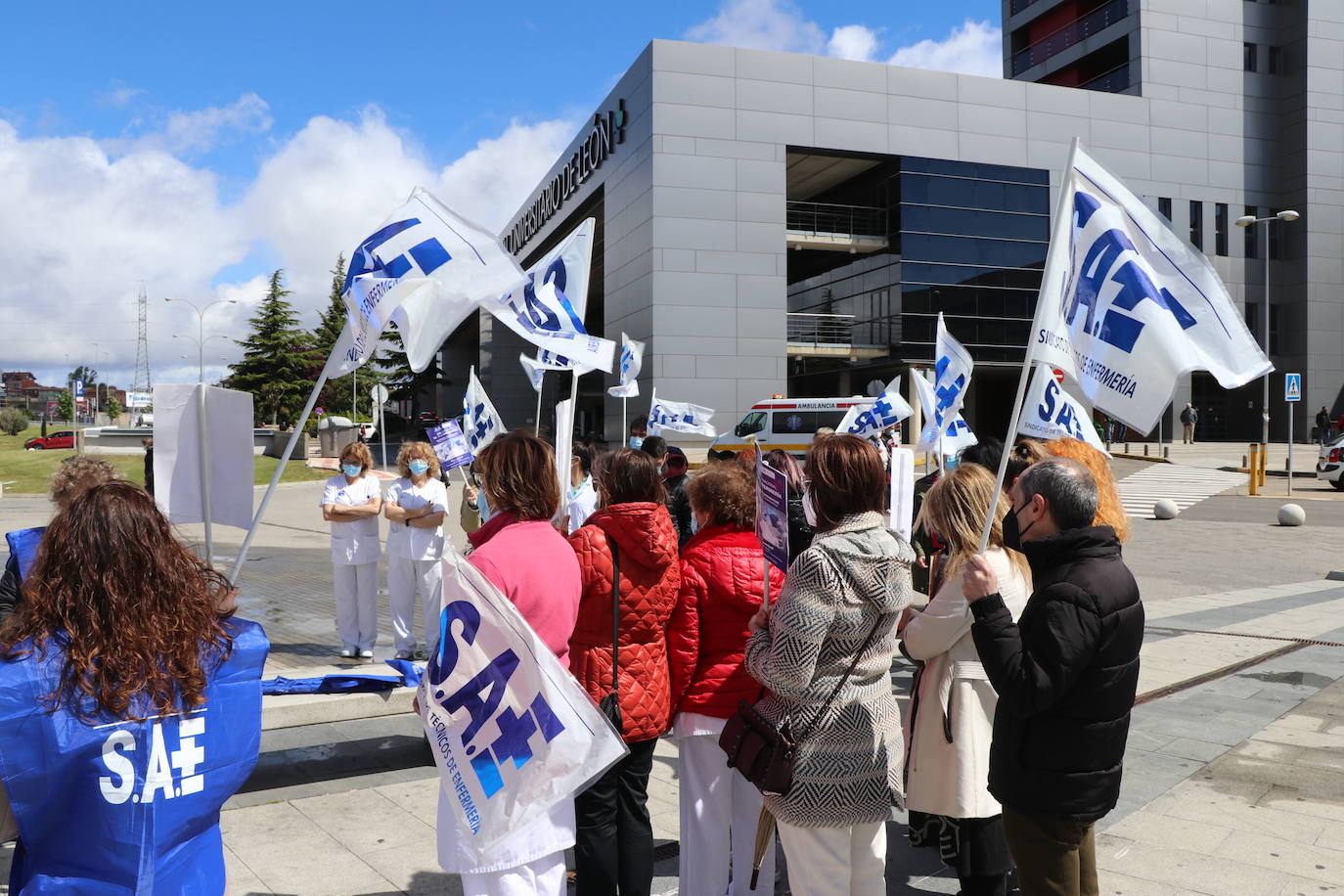 Los técnicos de enfemería leoneses reclaman que se les considere como parte del colectivo de enfermería.