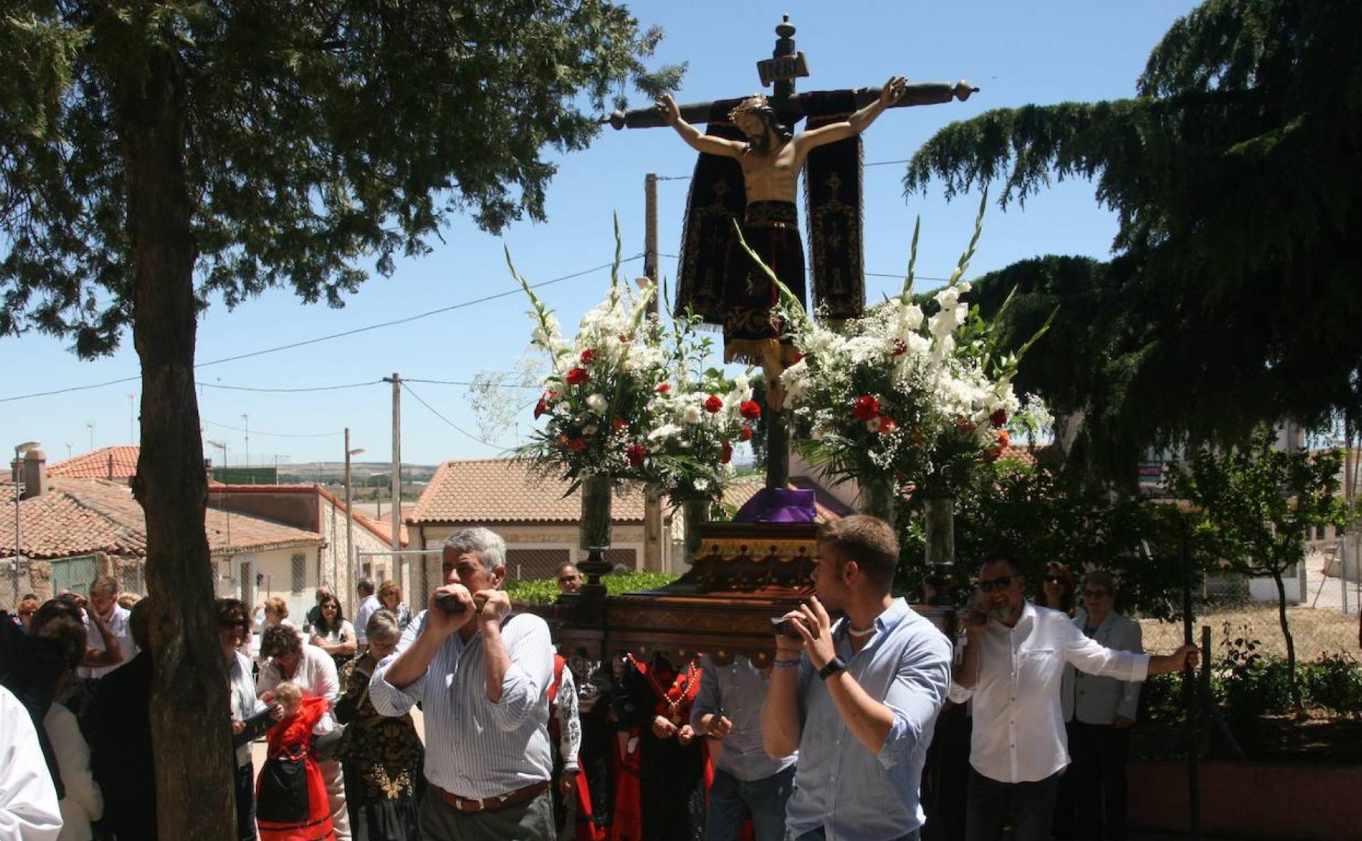 Procesión con el Cristo de las Victorias el jueves de la Ascensión.