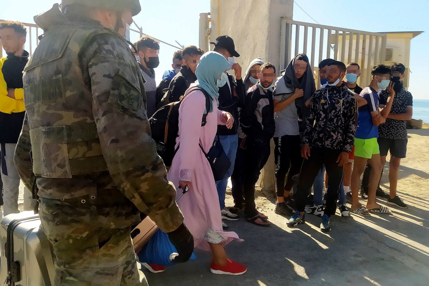 Tercer día de crisis migratoria en la frontera entre Ceuta y Marruecos