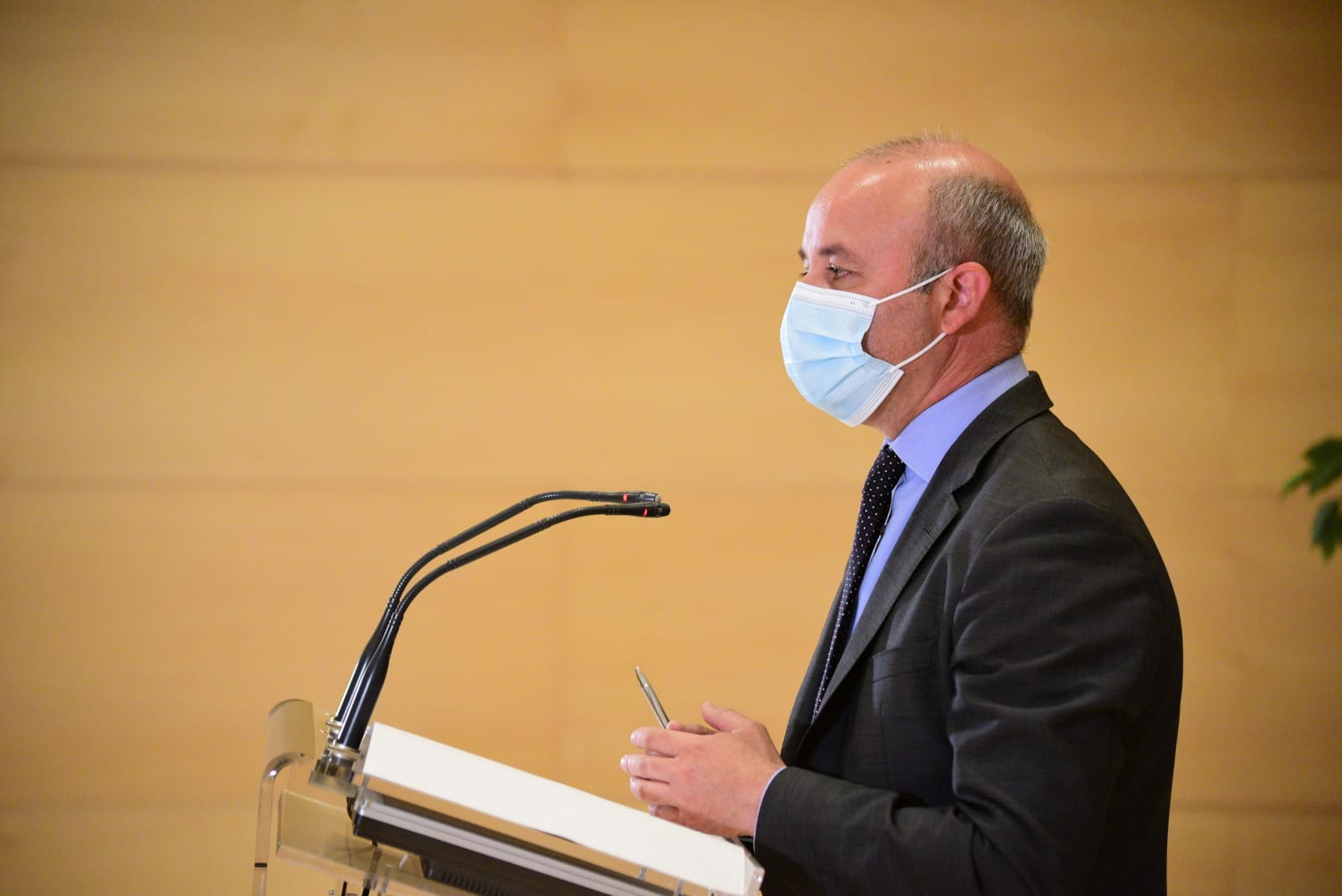 David Castaño, de Ciudadanos, en rueda de prensa.