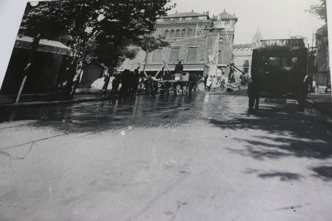Actual plaza de Santo Domingo, muy diferente a su composición moderna.
