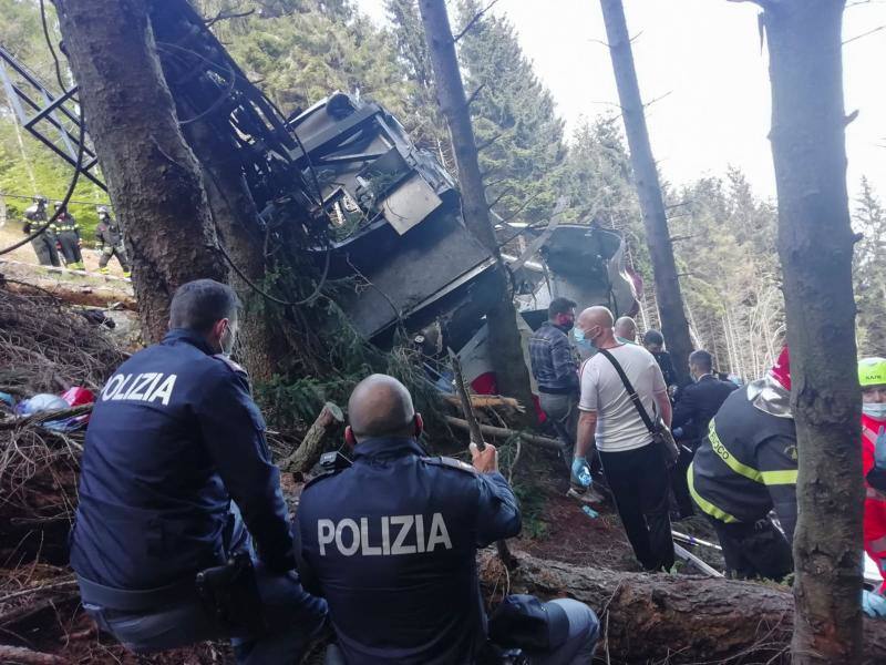 Fotos: El accidente del teeférico de Mottarone, en imágenes