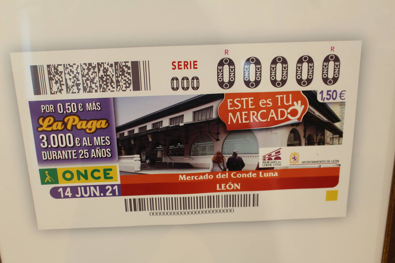 El mercado leonés será la imagen del cupón de la Once del próximo lunes 14 de junio.