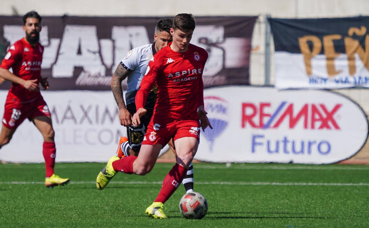 Éric Montes, en el partido ante Unionistas.