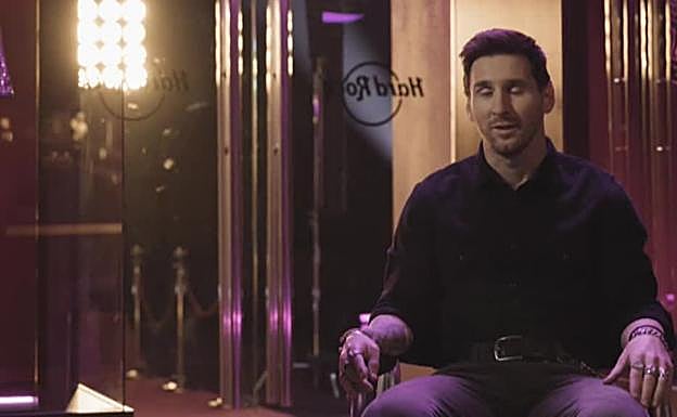 Leo Messi durante sus vacaciones.