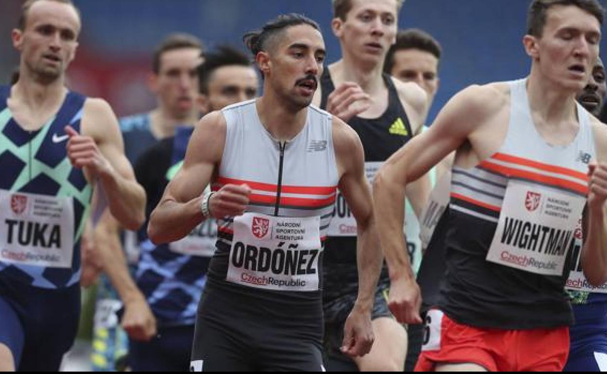 Saúl Ordóñez, en el Meeting de Ostrava (República Checa).