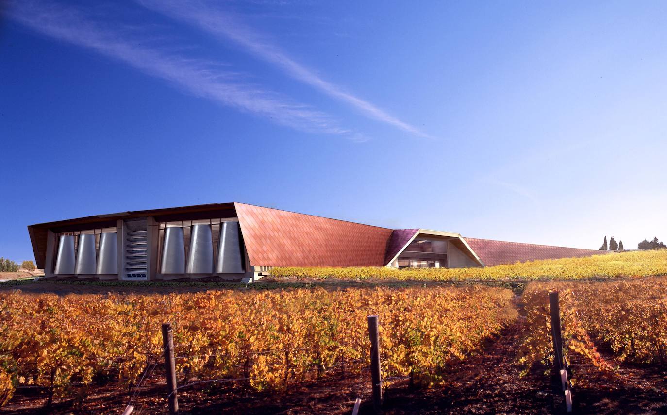 Bodegas Portia, Gumiel de Izán. Obra de Norman Foster.