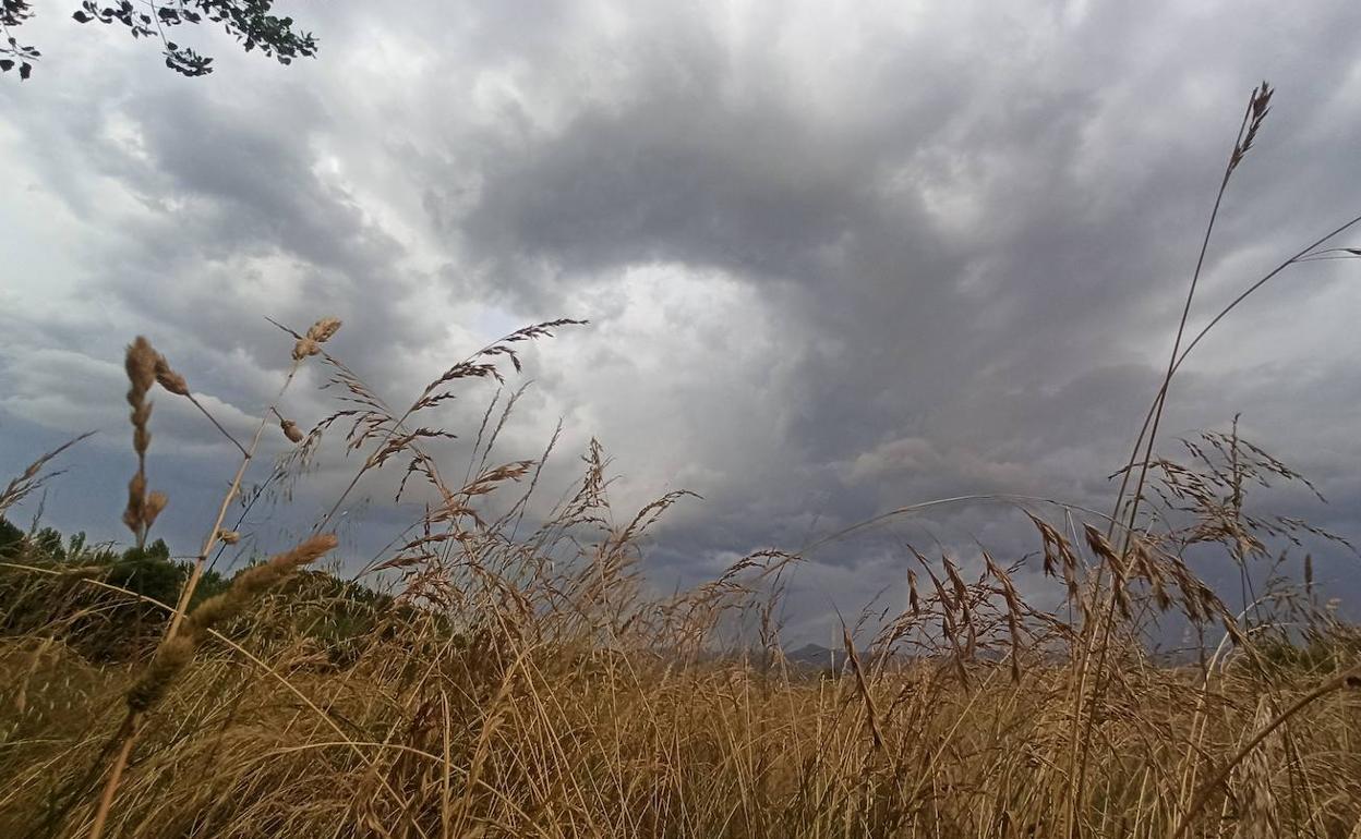 Nubes tormentosas en El Bierzo. 