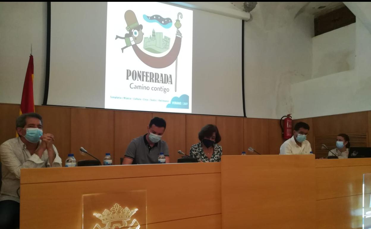 Presentación de la agenda cultural para el verano 2021 en Ponferrada.