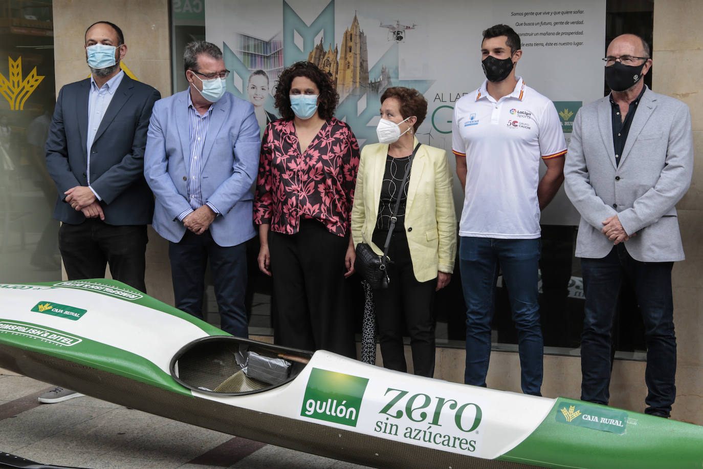 La sede de Caja Rural en León ha sido el espacio elegido para la presentación del Campeonato de España de Aguas Bravas que se celebrará en Sabero.