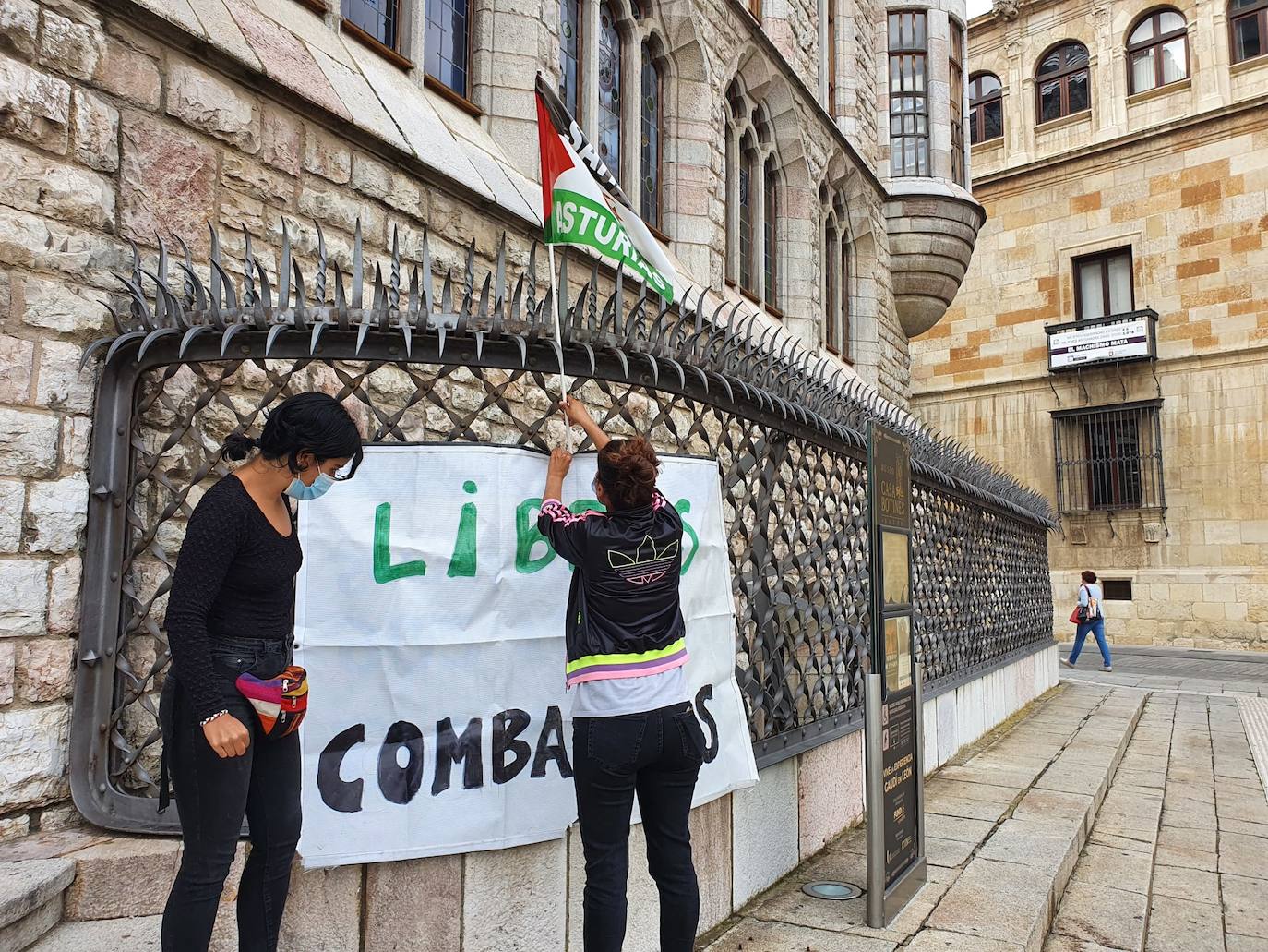 Manifestación en favor del pueblo saharaui.