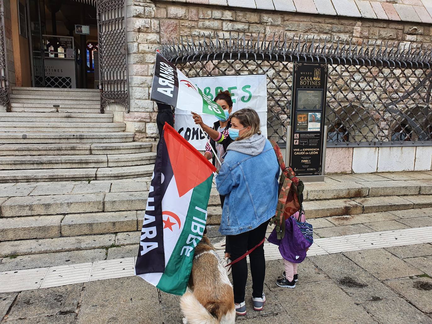 Manifestación en favor del pueblo saharaui.