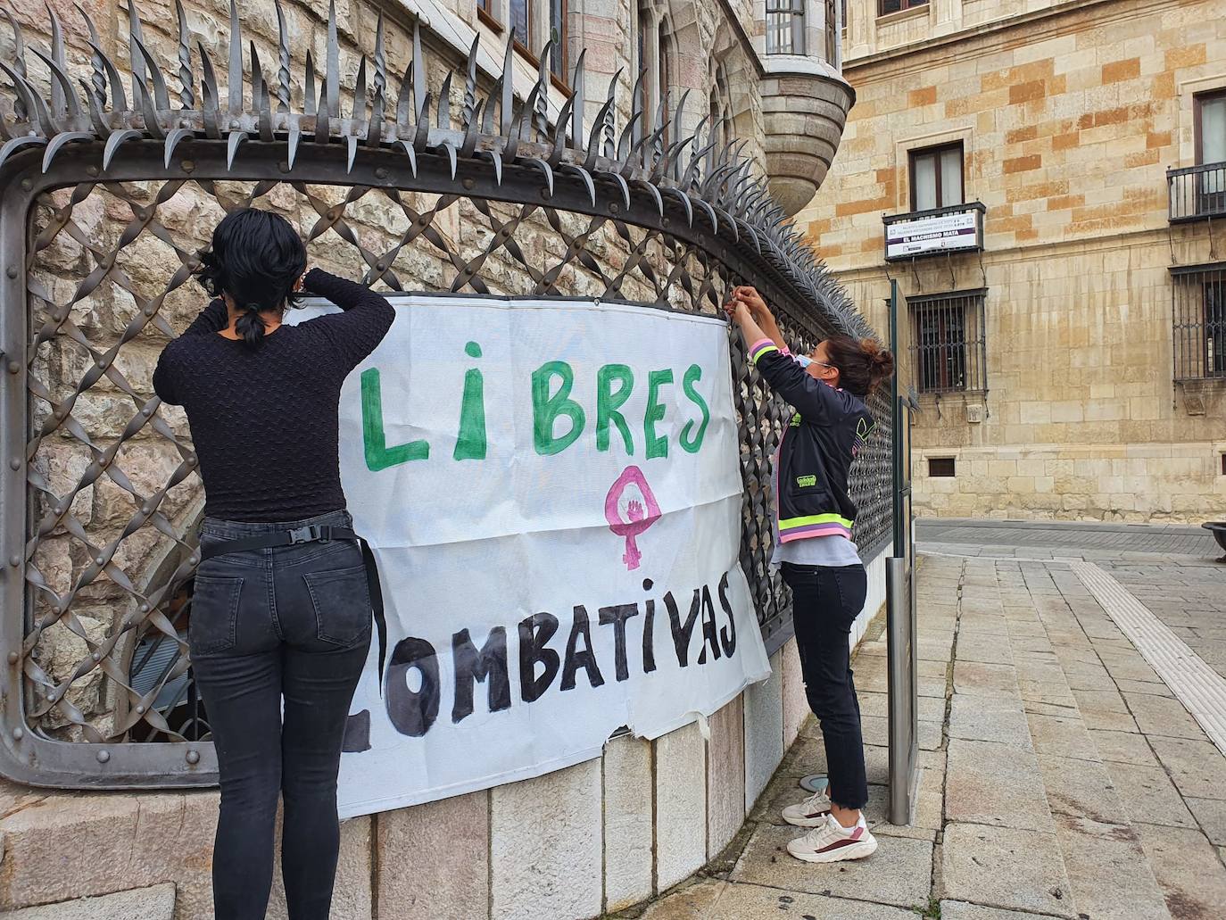 Manifestación en favor del pueblo saharaui.