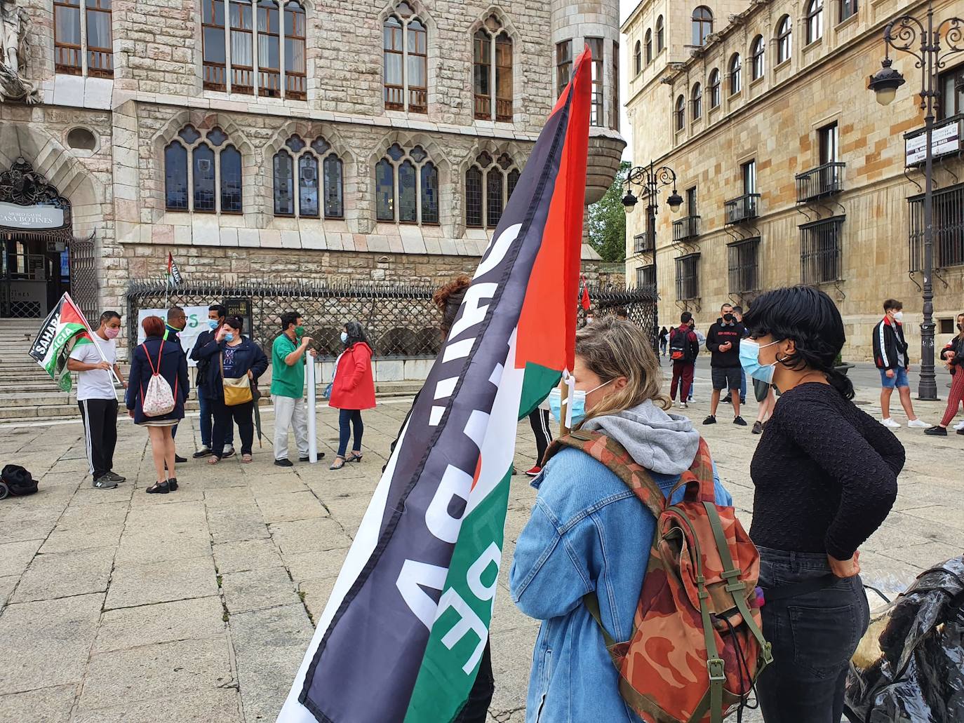 Manifestación en favor del pueblo saharaui.