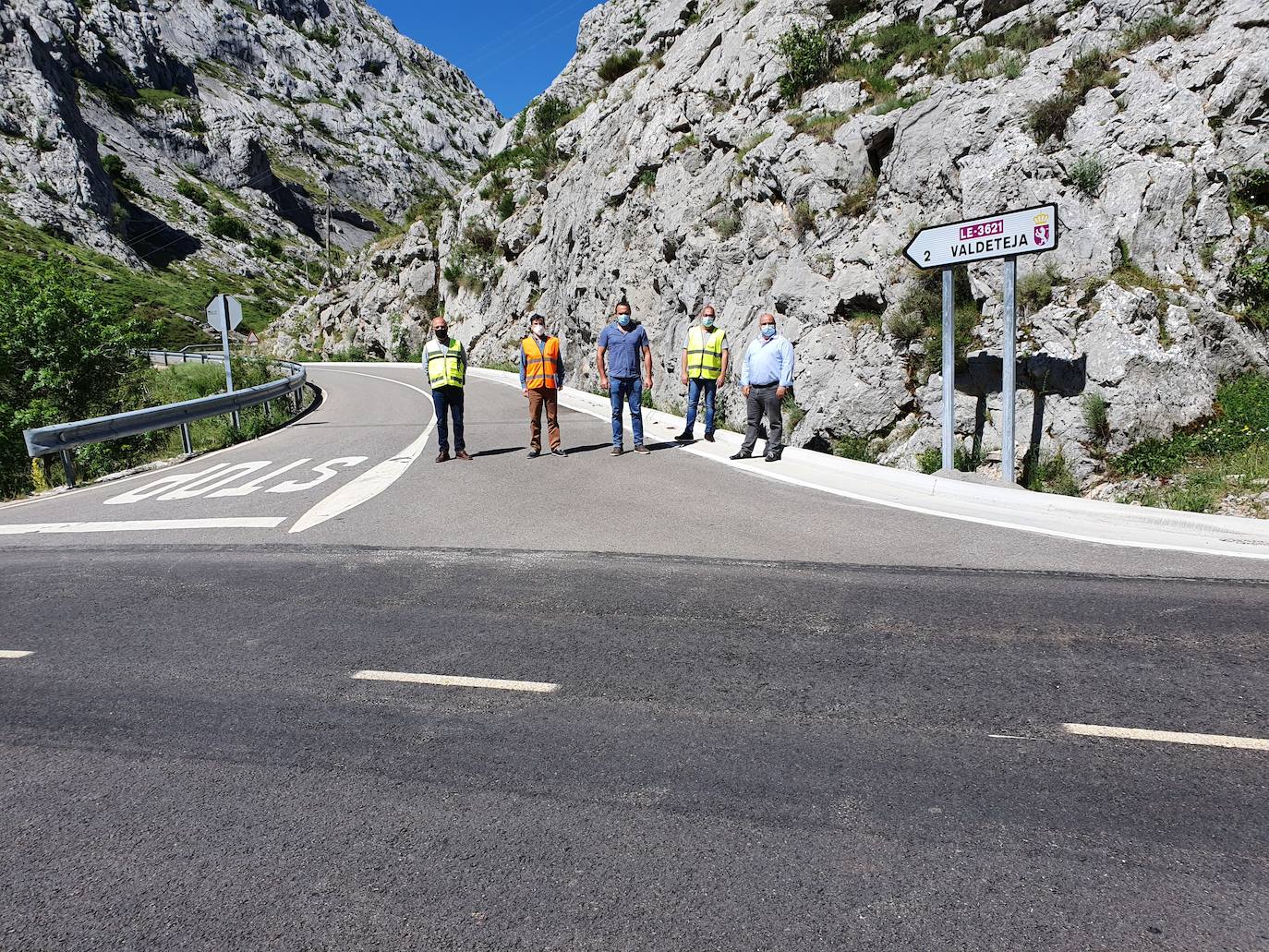 Una de las carreteras que han sido renovadas por la Diputación.