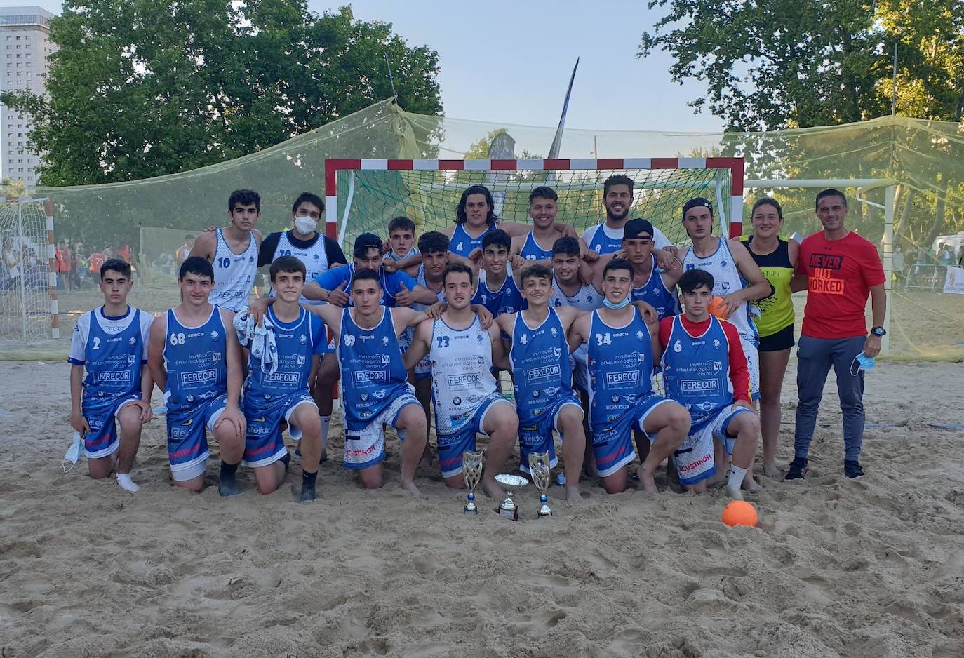 Los jugadores del Astura lograron varios premios en la competición.