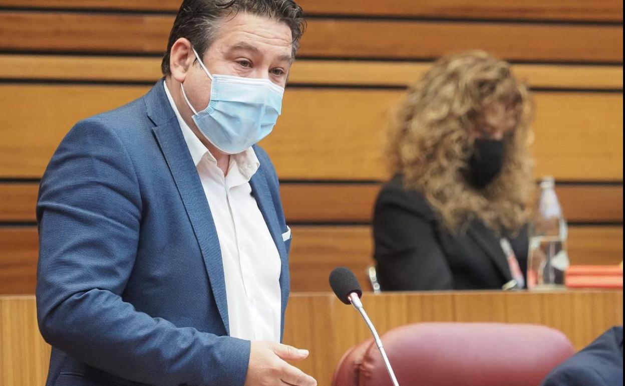 Luis Mariano Santos, durante su intervención. 