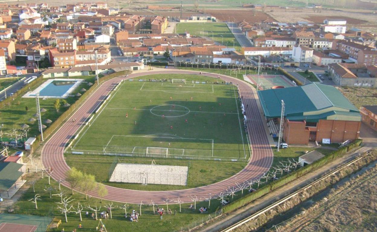 Área donde se instalará el rocódromo.