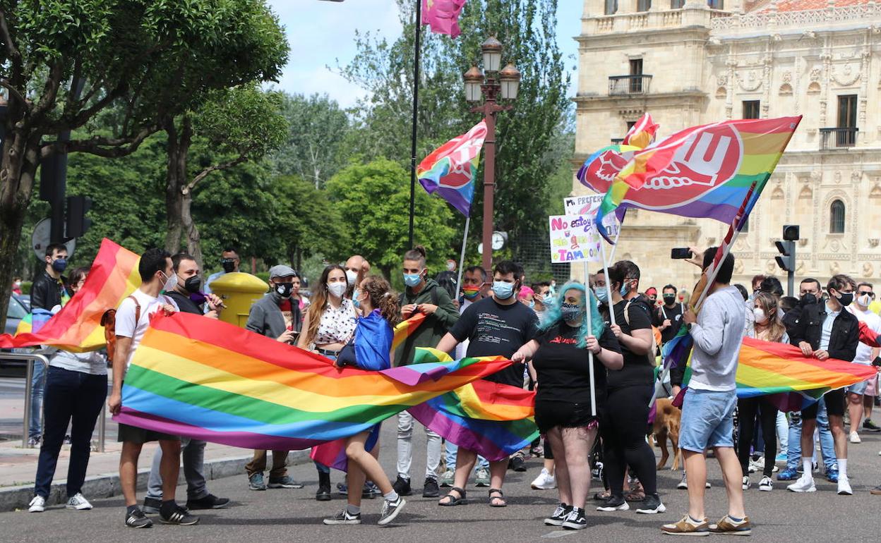 Imagen de la manifestación de este domingo. 