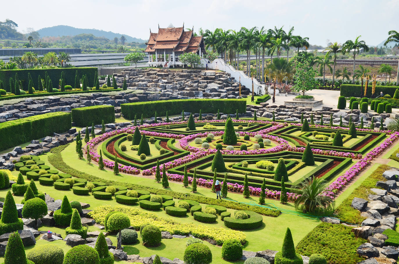 Jardín botánico tropical de Nogn Nooch, en Tailandia