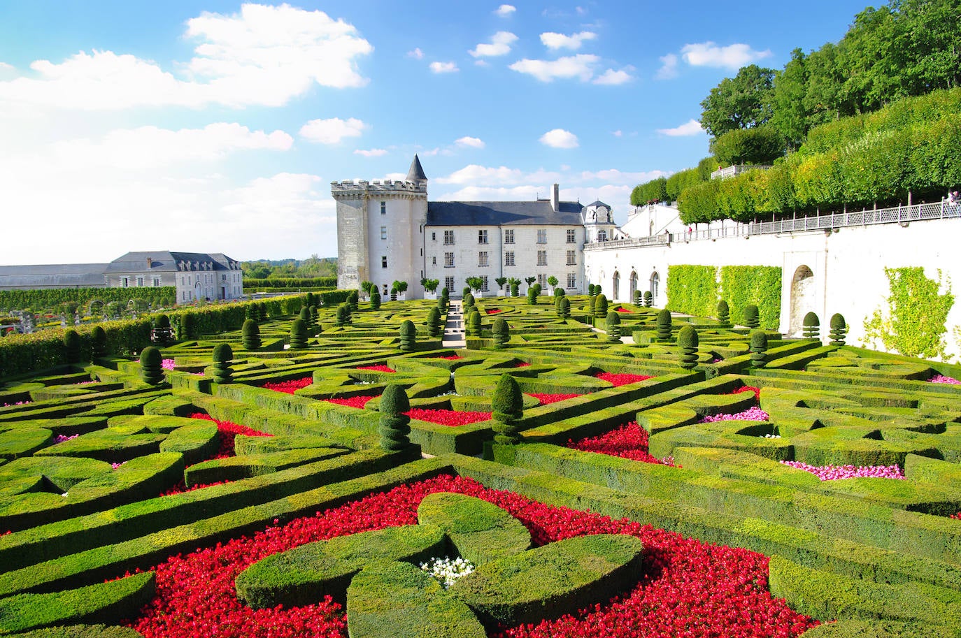 Jardines del Castillo de Villandry, Francia.