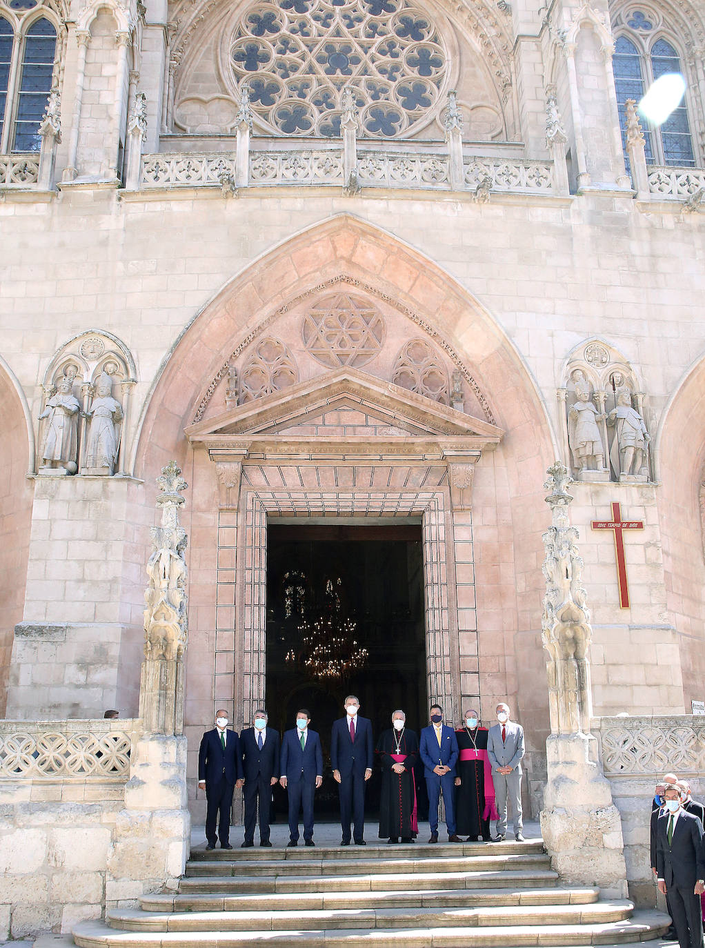 El rey de España en Burgos. 