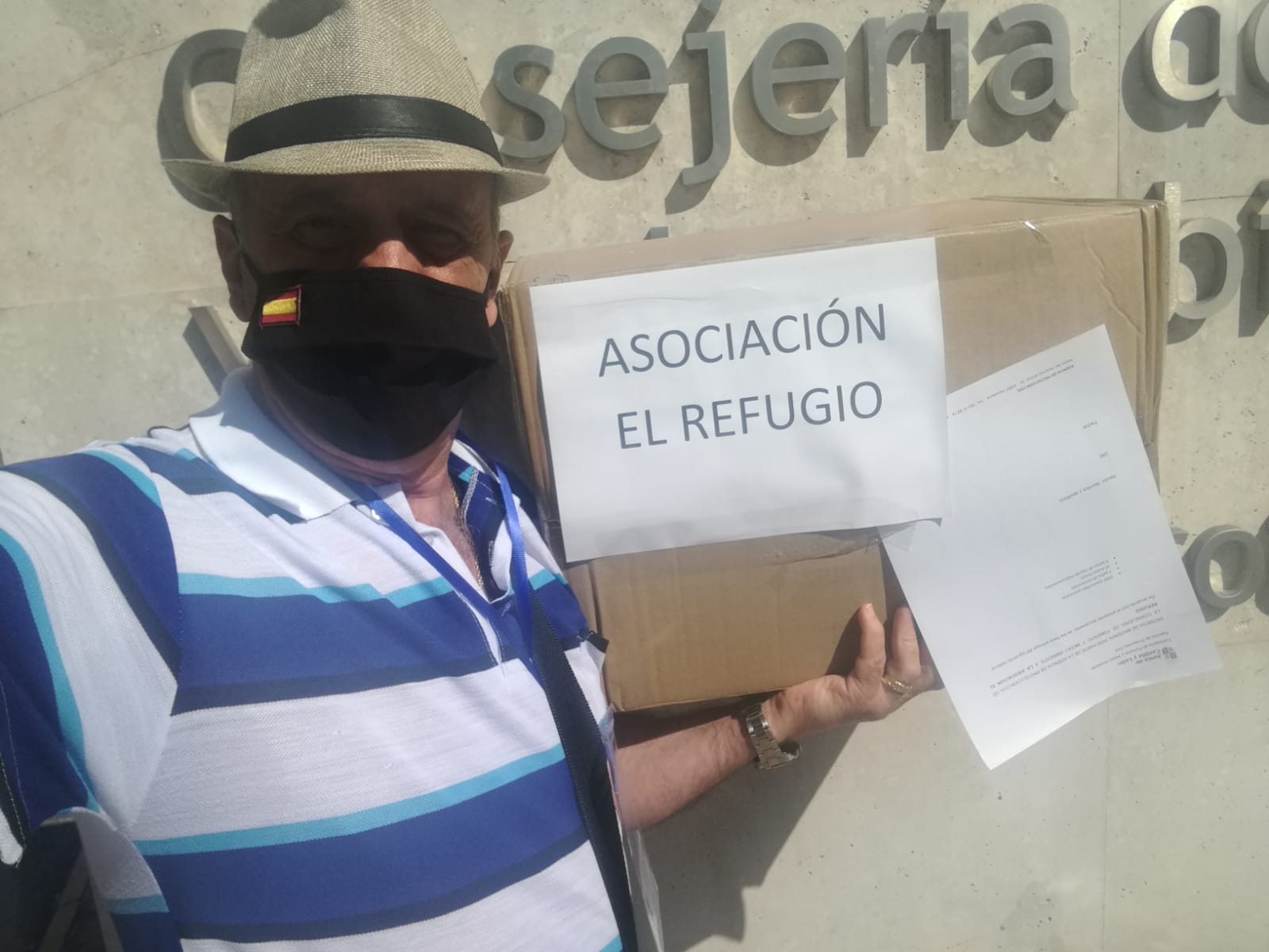 Imagen de un miembro de la Asociación El Refugio.